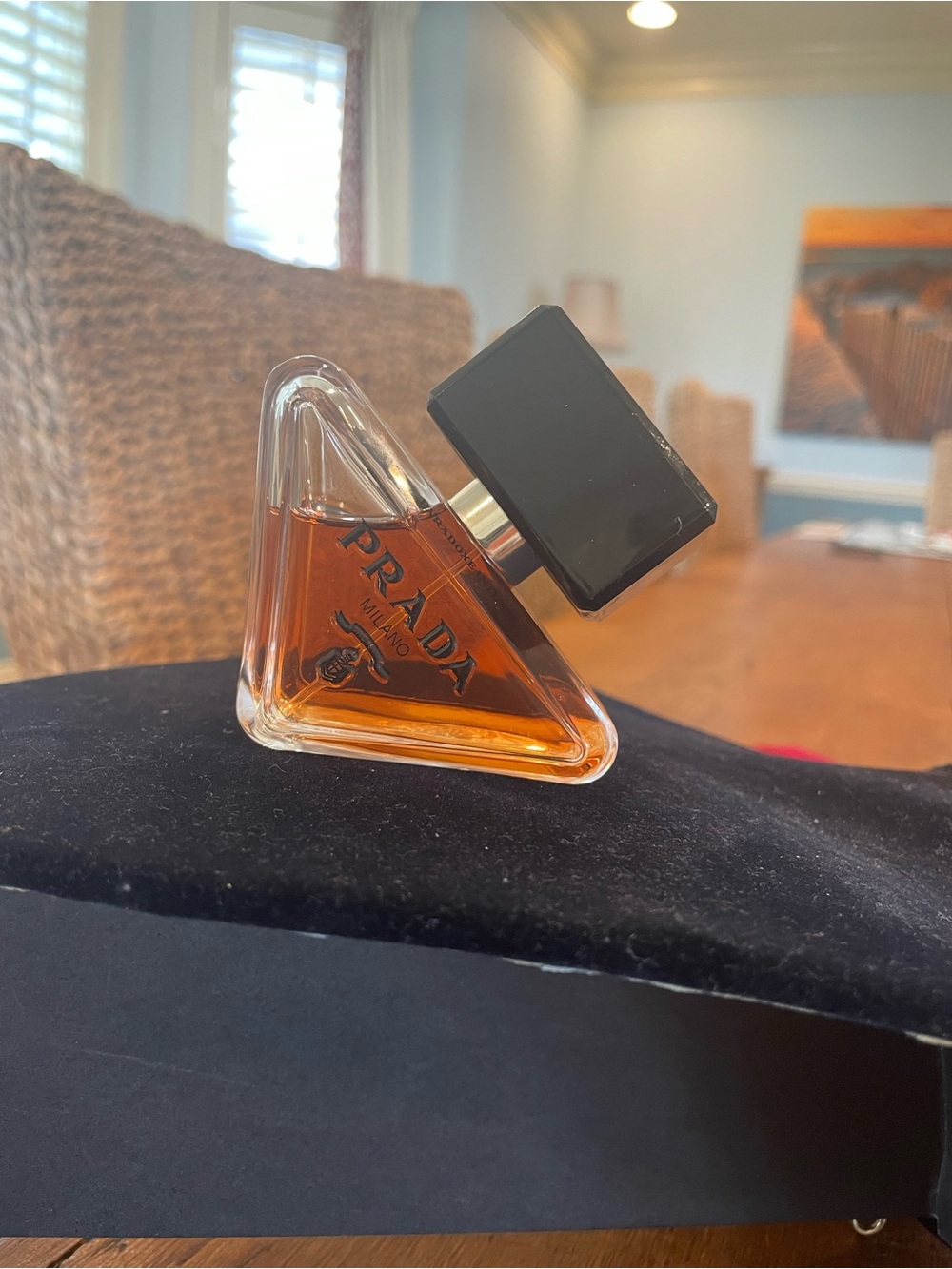 Prada Triangle Eau de Parfum Bottle - Black & Amber